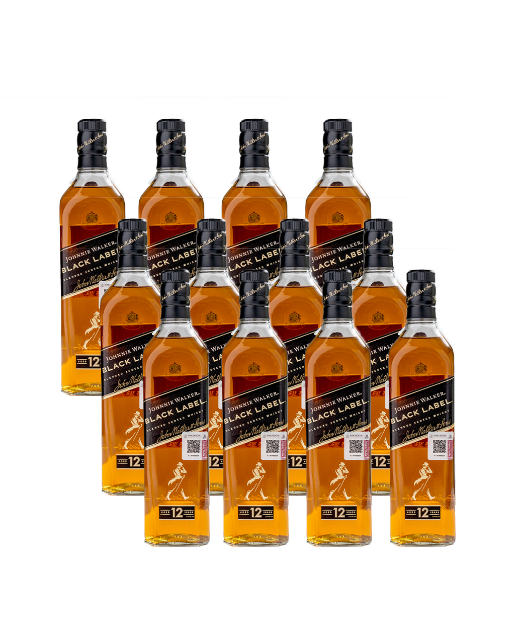 Whisky Johnnie Walker Black Label 12 Years Blended Scotch 1L